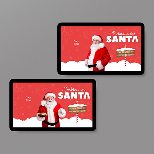 TLG Cookies and Pictures with Santa TV Screen