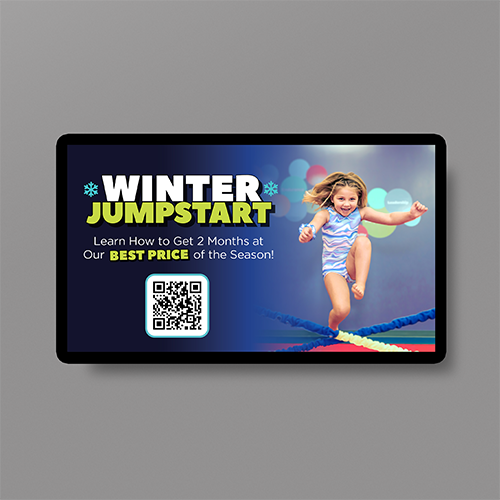 TLG Winter Jumpstart TV Screen