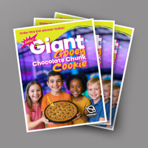 UA Counter Card: Giant Ooey Gooey Chocolate Chunk Cookie