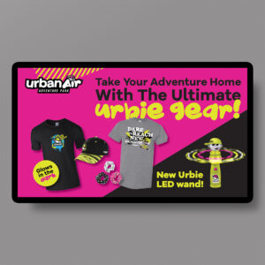 UA - Urbie Merchandise 2025 Update TV Screen