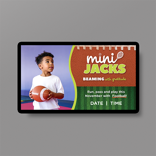 TLG Mini Jacks November Football TV Screen