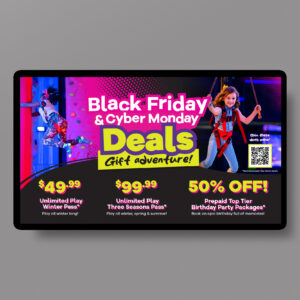UA Black Friday Cyber Monday TV Horizontal