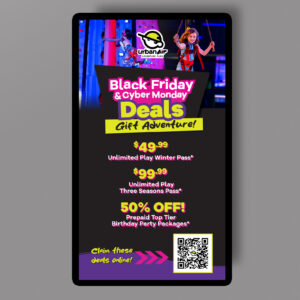 UA Black Friday Cyber Monday TV Vertical