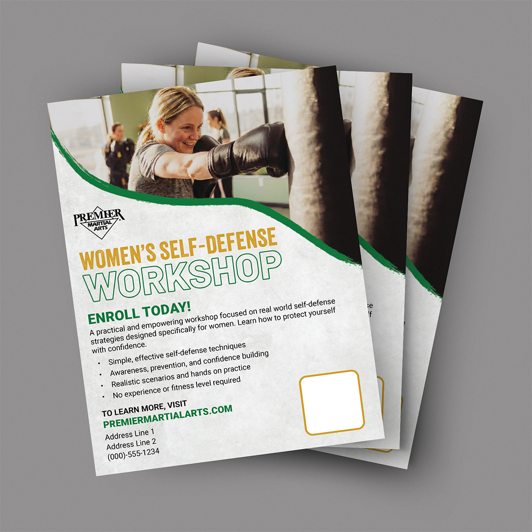 PMA - Women's Self Defense Workshop Flyer