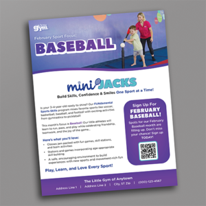 TLG Mini Jacks Baseball Flyer