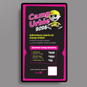 UA Camp Urbie 2026 TV Screen Vertical