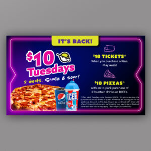 UA $10 Tuesdays 2026 Napkin Insert - Pepsi Version