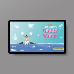 TLG Cheer Camp TV Screen