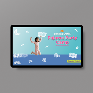 TLG Pajama Party Camp TV Screen