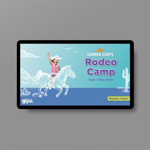 TLG Rodeo Camp TV Screen
