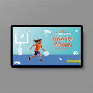 TLG Sports Camp TV Screen