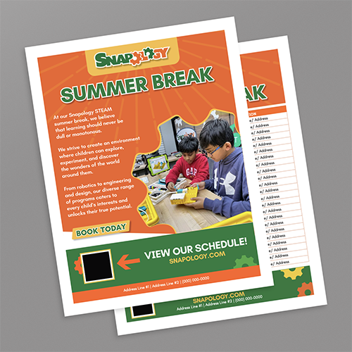 Snap Summer Break Flyer 1 w/ Schedule