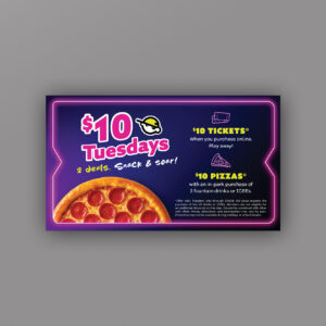 UA $10 Tuesdays 2026 Napkin Insert