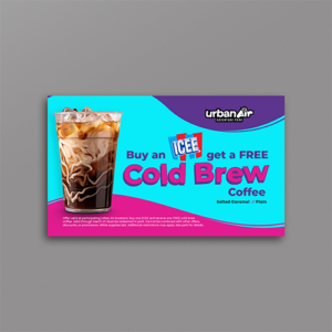 UA Cold Brew ICEE Promo 2026 Napkin Insert